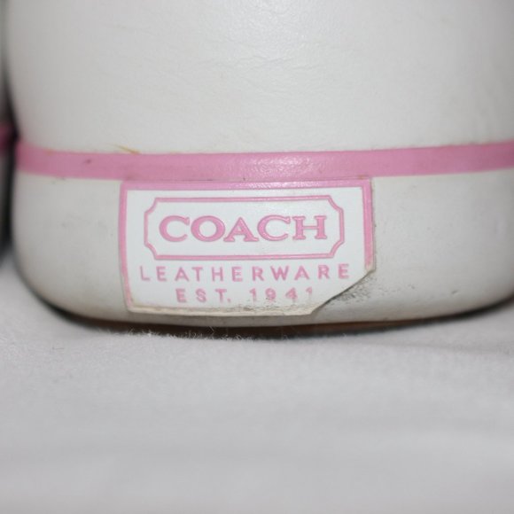 Coach Signature Logo Barrett Women's Canvas Sneaker Shoe Multicolored Size 9B - Picture 7 of 13